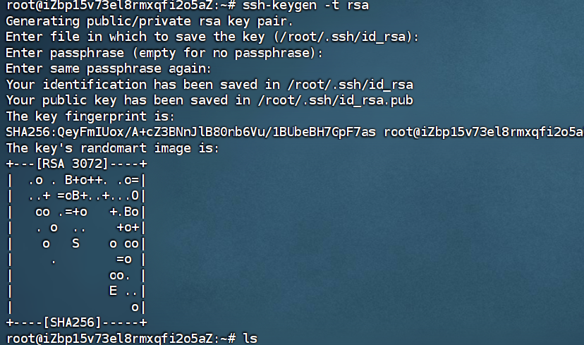 生成 SSH 密钥对