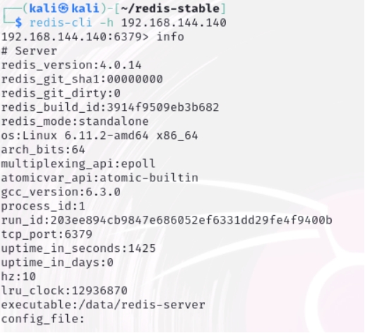 Redis4-unacc未授权访问漏洞复现